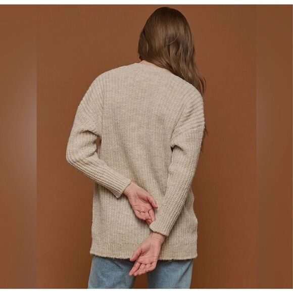 Tradlands Judith cocoon cardigan in oatmeal heather size XS - Picture 2 of 11